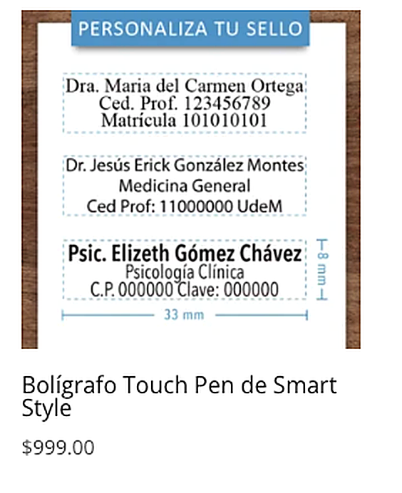 Bolígrafo personalizado