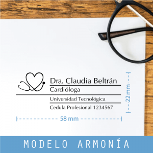 Sellos para médicos y profesionistas de la salud ¡Con tus datos!
